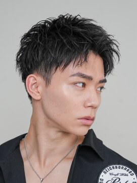 フィフスパーク(fifth PARK) スパイキーショートカットビジネスヘア短髪ツイストパーマヘア