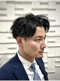 ツーブロビジネスパーマ/理容室/床屋/メンズ