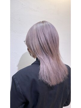 アジールヘア 所沢プロペ通り店(agir hair) メルティカラーウルフラベンダーシルバーケアブリーチリタッチ