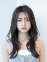 エースハバナ 渋谷(1 HAVANA) ロングレイヤー/ハッシュカット/20代30代/グレージュ