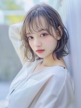 アルトリスト(Altruist Aging×HAIR&SPA) ★ダークアッシュ大人ガーリーボブ着物ミディアムレイヤーカット