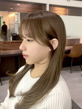 ビューエヒメ(VIEW EHIME) ★小顔前髪レイヤーカットナチュラル透明感ベージュ