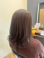 アルター(aL ter)&nbsp;ミディアムレイヤー［イメチェン/外ハネボブ/美髪］長野歌穂