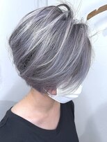 ブレイズヘアー(BLAZEhair) 【束間バツグン】ホワイトバレイヤージュ×ブリーチ2回
