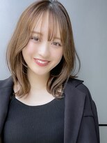 トルネード(TORNADO) 面長 ミディアムレイヤー オリーブブラウン レイヤーカットA1023