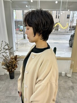 ショートパーマ／パーマ／ニュアンスパーマ／ショートヘア