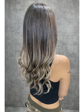 ヘアアンドデザイン ネイビー(Navy) 長さだしエクステバレイヤージュ