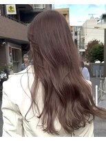 アイコントーキョー(i CON TOKYO)&nbsp;ミルクティーブラウン前髪なし顔周りカット