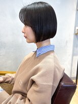 エミス バイ メルト 吉祥寺(emis by melt)&nbsp;【吉田】韓国ボブ大人可愛いダークグレー顔周りレイヤーカット