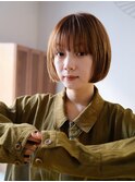 透け感バングの丸みミニボ