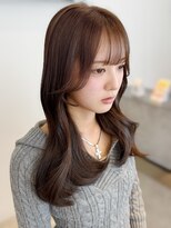 リアンバイアリュール(Lian by Allure) アッシュブラウンレイヤーカット韓国巻き