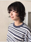 kaon ショートパーマ　ショートウルフ　ショートレイヤーパーマ