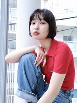 エムスラッシュ 横浜元町店(M.SLASH)&nbsp;切りっぱなし/前下がり/ナチュラル/ぱっつんボブ