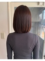 零秒女髪 千里丘店&nbsp;髪質改善で叶える上品艶カラーセミロング艶髪美髪髪質改善カラー