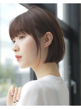 エインアンリー 表参道(AIN.ANLY.) 前髪あり耳掛けボブ20代30代40代【AIN.表参道】川原大地