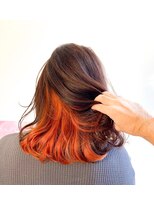 アッカ(acca)&nbsp;インナーブリーチ（ペールオレンジ）＠ミディアムロブ