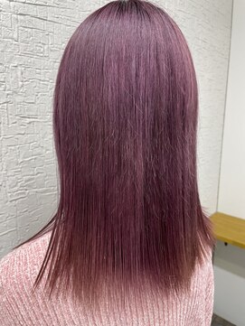 リ シャルム バイ エニーハウ 南七日町店(Re charm by anyhow) ダブルカラー ピンクカラー