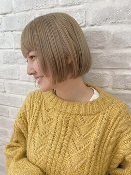 ラルマミット(lalma mit) 【ケアブリーチ】ぷつっとボブ【簡単スタイリング】