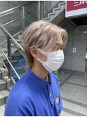 美髪のススメ/大人可愛いヘア/ホワイトグレージュ/こなれミディ