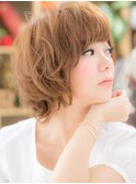 こなれ無造作カールことりベージュ大人ボブa志木20代30代40代