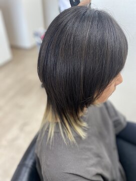 バンビ 大矢野店( Bambi) 顔まわりレイヤーウルフカット