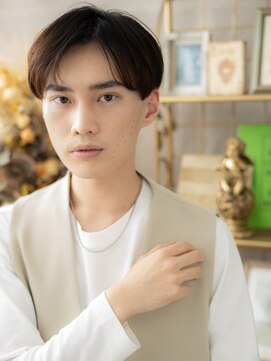 カバーヘア ブリス 大宮西口(COVER HAIR bliss) アップバングセンターパートツーブロックc3大宮20代30代40代