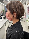 ハイライトバレイヤージュダブルカラーケアプリーチ30代40代