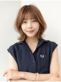 20代30代大人かわいい/くびれレイヤーカット/グレージュ
