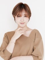 オンク 新宿(onk)&nbsp;黒髪/グレーベージュ/レイヤーロング/前髪パーマ[新宿駅]