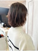 福山caaryふんわりワンカールパーマボブ内巻きスタイル