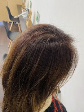 レイディバードカラー 深谷稲荷町店 30分のリタッチカラー（根元白髪染め）