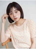 20代30代40代/内巻きボブ/切りっぱなし/簡単スタイリング/韓国風