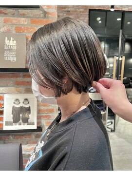 オーガニック アトリエ 大宮(organic+atelier) 20代30代40代小顔ハンサムショートアッシュブルーブラック