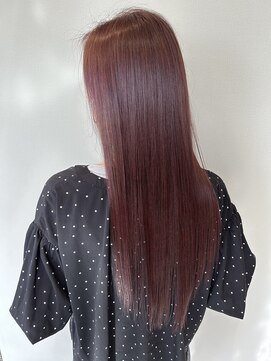 ヘアーアンドメイク アンジュ 中野店(Hair&Make ange) 髪質改善premium×ピンクレッド
