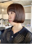 [hygea]くすみベージュ　モカブラウン　大人ボブ[薬院/警固]