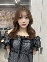 ロンド マーレ 天神大名店(Lond mare)&nbsp;オリーブベージュ／ウエットヘア／レイヤーカット