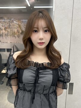 ロンド マーレ 天神大名店(Lond mare) オリーブベージュ／ウエットヘア／レイヤーカット