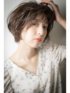 カバーヘア ブリス 大宮西口(COVER HAIR bliss) 大人美人黒髪ひし形ショートボブヘルシースタイルu大宮30代40代