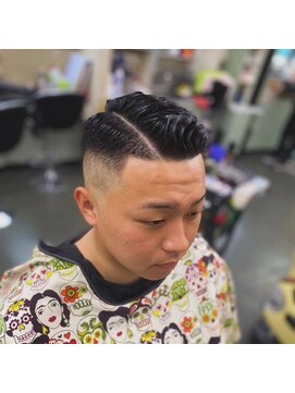 バーバーショップイシカワ(BARBER SHOP イシカワ) サイドパートバーバースタイル