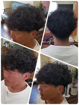 クリア 美容室 マッシュパーマ★波巻き