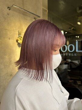 スタイル スマート サロン(STYLE smart salon) 【kanae/藤沢】切りっぱなしボブ/ラベンダーピンク