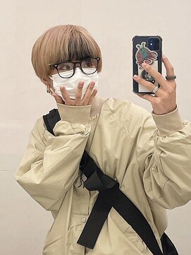 ルクール ヘアー プレジー(Le Coeur HAIR Plaisir) ミルクティーベージュ×バングブラック