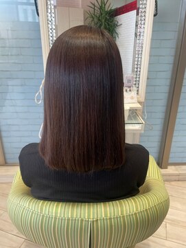 ビス ヘア アンド ビューティー 西新井店(Vis Hair＆Beauty) 透明感ブリーチなしココアベージュこなれ小顔ボブウルフ