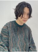ナチュラルパーマ　女子ウケ　センターパート　MOMO