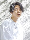 小久保styleフェザーパーマフェザーショートグレーエンドカラー