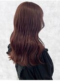 【髪質改善/縮毛矯正】ピンクブラウン/ブラウン　taru