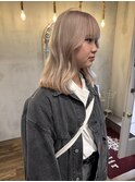 ミディアム ハイトーン ミルクティーベージュ 10代20代