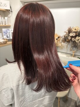 ヴィンス(vince) レッド/ワインレッド/暖色/ブリーチ無しダブルカラー