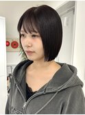 大人可愛いボブ/切りっぱなしボブ/縮毛矯正/髪質改善/池袋