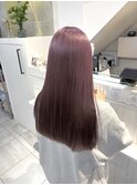 ピンクラベンダー　ラベンダーアッシュ　ハイトーンカラー　美髪